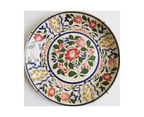 18TH CENTURY ENGLISH DELFT CHARGER 36CM
An 18th century, tin glazed, English delft charger. 36cm diameter X 5cm deep.
A large