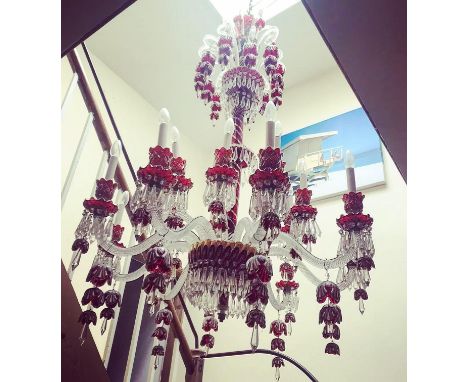 LARGE 20th CENTURY MURANO GLASS 16 BRANCH CHANDELIER&nbsp;
A large and extremely impressive, 5 foot drop, Murano Glass Chande