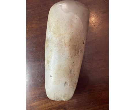 &nbsp;NEOLITHIC FLINT HAND AXE OR TOOL
19x9cm. A rare Neolithic Flint Axe or tool. Polished surface with signs of use at both