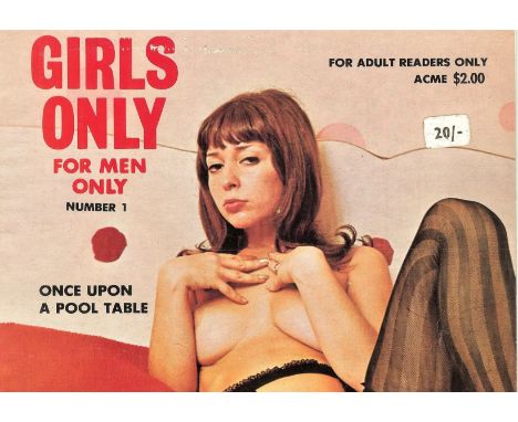 ADULT GLAMOUR - GIRLS ONLY FOR MEN ONLY AMERICAN FIRST ISSUE MAGAZINE&nbsp;
Number 1. Published 1968 in the United States.
Ve