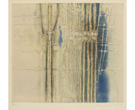 Krishna Reddy (1925-2018)Woman &amp; her reflection edition 38/100 lower left and signed 'Krishna Reddy' lower rightprint in 