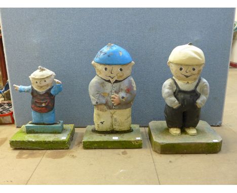 Three German Goebel garden figures