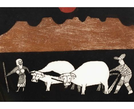 ARR Julian Trevelyan (1910-1988)The Ploughsigned in pencil to margin, ed 99/150etching and aquatint32cm x 44.5cm  Bears Chris