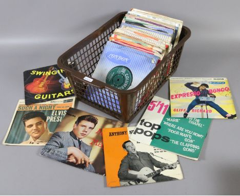 A collection of various 1960s singles and EPs to include Elvis and Cliff Richards many in original sleeves.