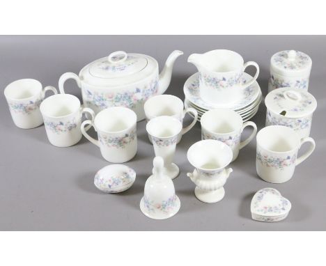 A Wedgwood part tea service decorated in the Angela pattern approximately twenty pieces.