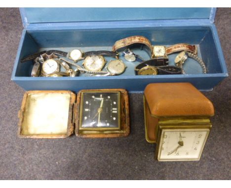Assorted vintage Gents and Ladies wristwatches to include Jean Pierre, Lucerne, Mirexal, Timex, Seconda together with two vin