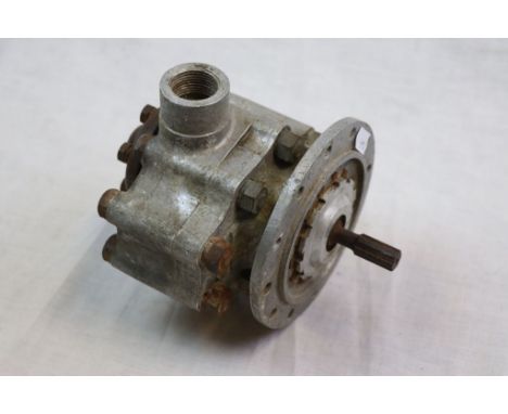 A Vintage World War Two Supermarine Spitfire Vacuum Pump, Full Set Of Part Numbers To The Rear Along With The Broad Arrow.