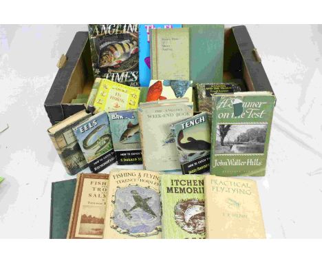 Collection of approximately 30 Books relating to Fishing / Angling including Pratical Fly-Tying by T R Henn, Fishing & Flying