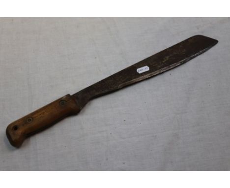 A British Army Issued Machete 120-9242 1987 Made In Birmingham England.