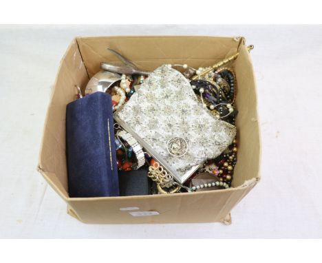 Box of Mixed Vintage and other Costume Jewellery