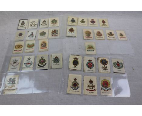 A Collection Of Approx 60 x Cigarette Silks Featuring Badges From The British Army.