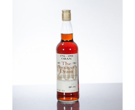 OBAN 16 YEAR OLD BICENTENARY
Single Highland Scotch Whisky bottled July 1994. 70 cl, 64% volume. 