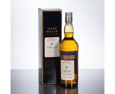 CAOL ILA 21 YEAR OLD RARE MALTS 1977
Single Islay Scotch Whisky bottled October 1999. Bottle no. 1876. In box. 70 cl, 61.3% v