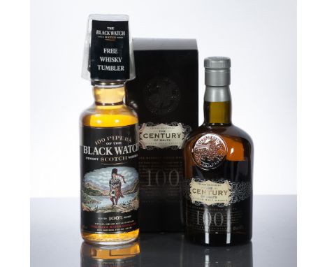 CENTURY OF MALTS
Blended Scotch Whisky in carton. 75 cl, 43% volume.
100 PIPERS OF THE BLACK WATCH
Blended Scotch Whisky with
