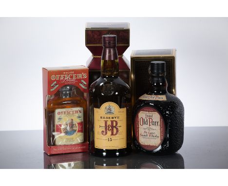 J & B RESERVE 15 YEAR OLD
Blended Malt Scotch Whisky, Justerini & Brooks, 75cl, 40% volume, in box.
GRAND OLD PAR 12 YEAR OLD