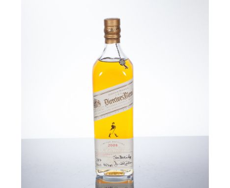 JOHNNIE WALKER DIRECTOR'S BLEND 2008 Blended Scotch Malt Whisky, Limited Bottling, bottle no.: 387 of 450, signed by Master B