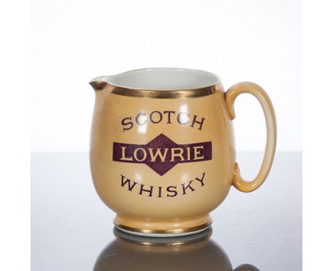WHISKY EPHEMERA

LOWRIE SCOTCH WHISKY WATER JUG
Viewing recommended.
 CONDITION REPORT: Good.