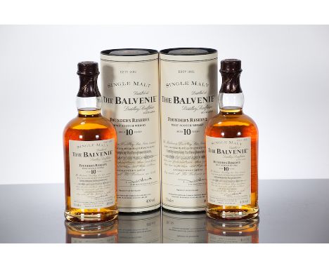 THE BALVENIE 10 YEAR OLD FOUNDER'S RESERVE
Single Speyside Scotch Whisky in tube. 70 cl, 40% volume. 2 bottles