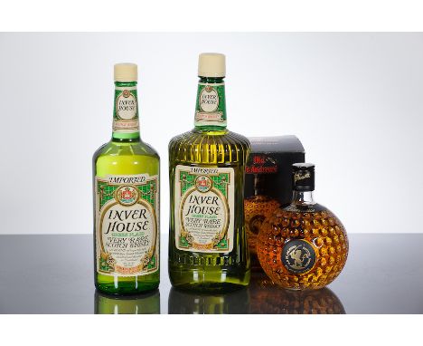 INVER HOUSE GREEN PLAID
Very Rare Blended Scotch Whisky. U.S. import by Barton Imports, Chicago, Illinois, in plastic contain