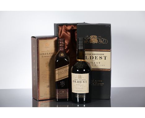 CHIVAS BROTHERS OLDEST AND FINEST
Blended Scotch Whisky. 1 L, 43% volume, in carton.
JOHNNIE WALKER GOLD LABEL CENTENARY BLEN