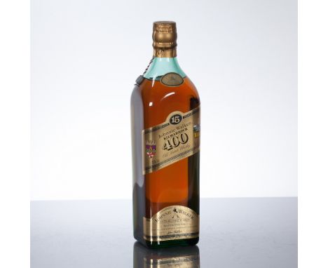 JOHNNIE WALKER KILMARNOCK 400
Blended Scotch Whisky. (Un-numbered employee edition.) 75cl, 43% volume.
 CONDITION REPORT: Ver