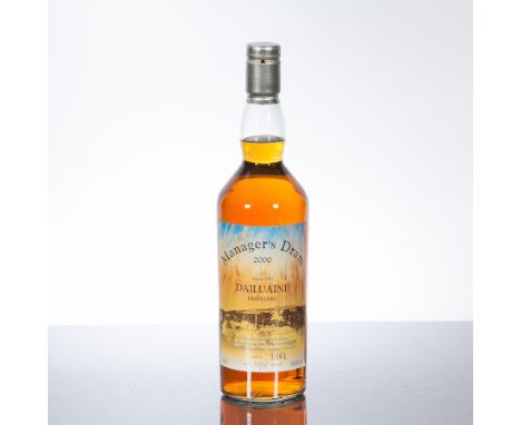 DAILUAINE 17 YEAR OLD MANAGER'S DRAM 2000
Single Speyside Scotch Whisky bottled 20 November 2000. Bottle no. 1061. 70 cl, 59.