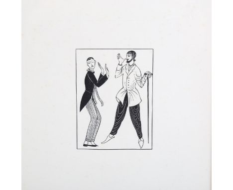 AEric Gill, wood engraving, The Tyranny of Tailors, Cleverdon Press 1934, image 9.5cm x 7cm, framedVery light foxing 