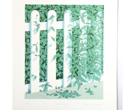 Terence Warren, silk screen print, a mere snip, signed in pencil, image 49cm x 40cm, framedGood condition 
