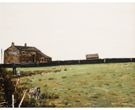 Peter Brook RBA (1927-2009) ''The Evening Light in the North'' Signed and inscribed, oil on board, 41.5cm by 51cm  Provenance