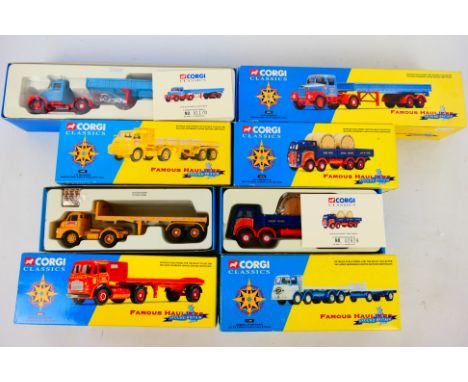 Corgi - Famous Hauliers Around Britain - 5 x limited edition trucks, Scammell Highwayman in Pentus Brown livery # 16201, Leyl