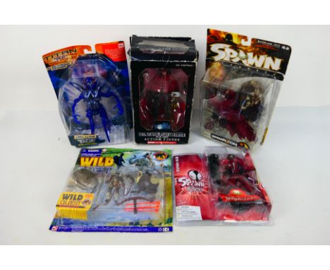 Square Enix Products, Chap Mei, Hasbro, McFarlane Toys - 5 x boxed/blister packed figures and sets - Lot includes a Spawn Reb