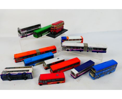 Corgi Original Omnibus - EFE - Other - 13 unboxed 1:76 scale diecast model buses. Lot includes EFE 27503 Scania Wright Axcess