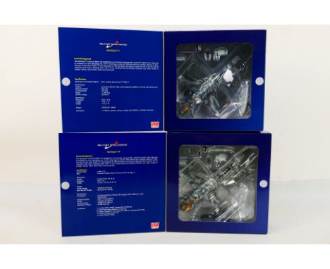 Hobby Master - Two boxed diecast 1:72 scale Northrop F-5 military aircraft models from Hobby Master. Lot consists of HA3333 N