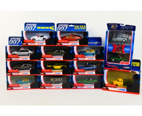 Corgi - 13 boxed diecast model vehicles predominately from Corgi's 'The Ultimate Bond Collection' series. Lot includes Corgi 