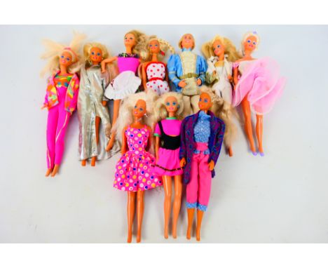 Mattel - Barbie - Ken - An unboxed collection of 10 modern Barbie dolls, in a variety of outfits.  Dolls have some signs of p