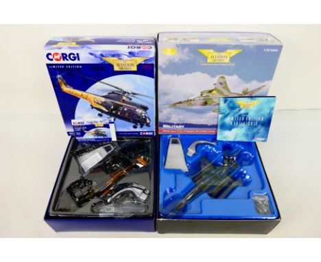 Corgi Aviation Archive - Two boxed Limited Edition diecast 1:72 scale military aircraft models from Corgi Aviation Archive. L