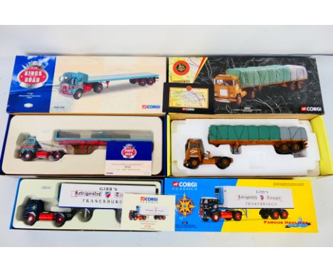 Corgi - 3 x limited edition trucks in 1:50 scale, Atkinson refrigerated in Gibb's Of Fraserburgh livery number 580 of 3500 ma