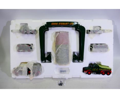 Corgi Heavy Haulage - An unboxed Corgi Heavy Haulage Limited Edition CC12305 Scammell Contractor x2, Girder Trailer, Bogies a