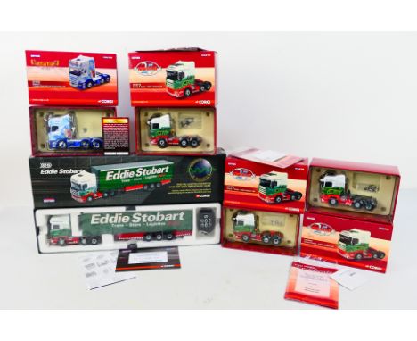 Corgi - Eddie Stobart - Haulage. A selection of Five boxed diecast Haulage models relating to Eddie Stobart. Items appear in 