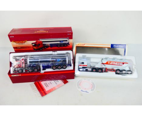 Corgi - Hauliers Of Renown - 2 x boxed limited edition trucks, ERF ECS Feldbinder tanker in Turners livery number 2242 of 290
