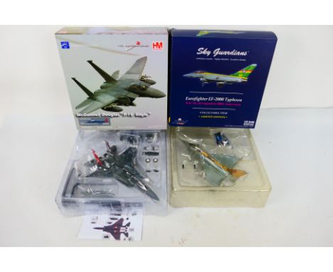 Witty Wings - Sky Guardians - Hobby Master - Two boxed diecast 1:72 scale military aircraft models. Lot consists of a Sky Gua