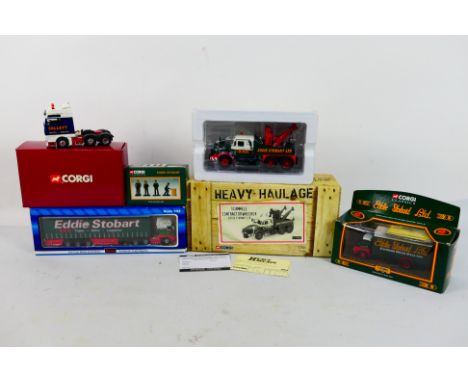 Corgi - Saico. A selection of  Four boxed Haulage vehicles and figure set. Items appear in Excellent condition, housed within