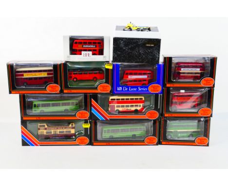 EFE, Paul's Model Art - 11 x boxed 1:76 scale diecast model buses by EFE and 1 x Paul's Model Art die-cast vehicle - Lot incl