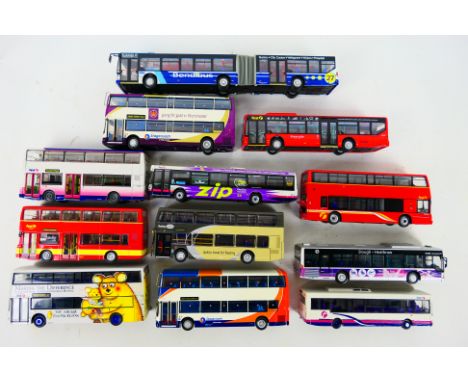 Creative Master Northcord - Britbus - A fleet of 12 unboxed 1:76 scale diecast model buses. Lot includes CMNL UKBUS 2005 Denn