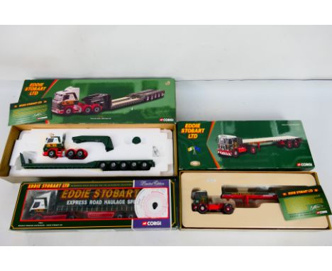Corgi - Eddie Stobart - 3 x limited edition trucks in 1:50th scale, Renault Premium curtainside number 1692 of 6090 # 75601, 