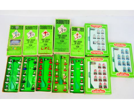 Subbuteo - 8 x boxed teams. Some of the players have damage and losses, most are in Very Good condition in Good boxes. (This 