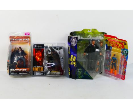 Diamond Select Toys, McFarlane Toys, Neca, DC Direct - 4 x boxed figures - Lot includes a Home Of The Original Monsters 'Dr J