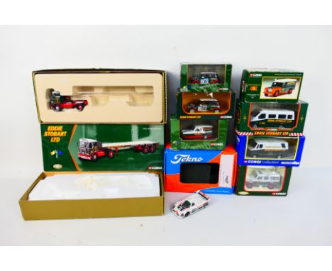 Corgi - Eddie Stobart. A selection of Seven boxed 1:43 scale models appearing in Excellent condition, housed in Good to Excel