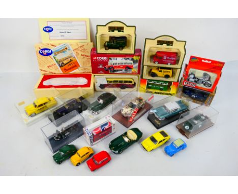 Corgi, Brumm, Solido, Speed Scenes, Lledo, M.C Toy, Other - 20 x boxed and unboxed die-cast model vehicles - Lot includes a #