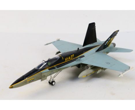 Franklin Mint Collection Armour - An unboxed US Navy Royal Maces F-18 Hornet in 1:48 scale. The model is dusty from display a